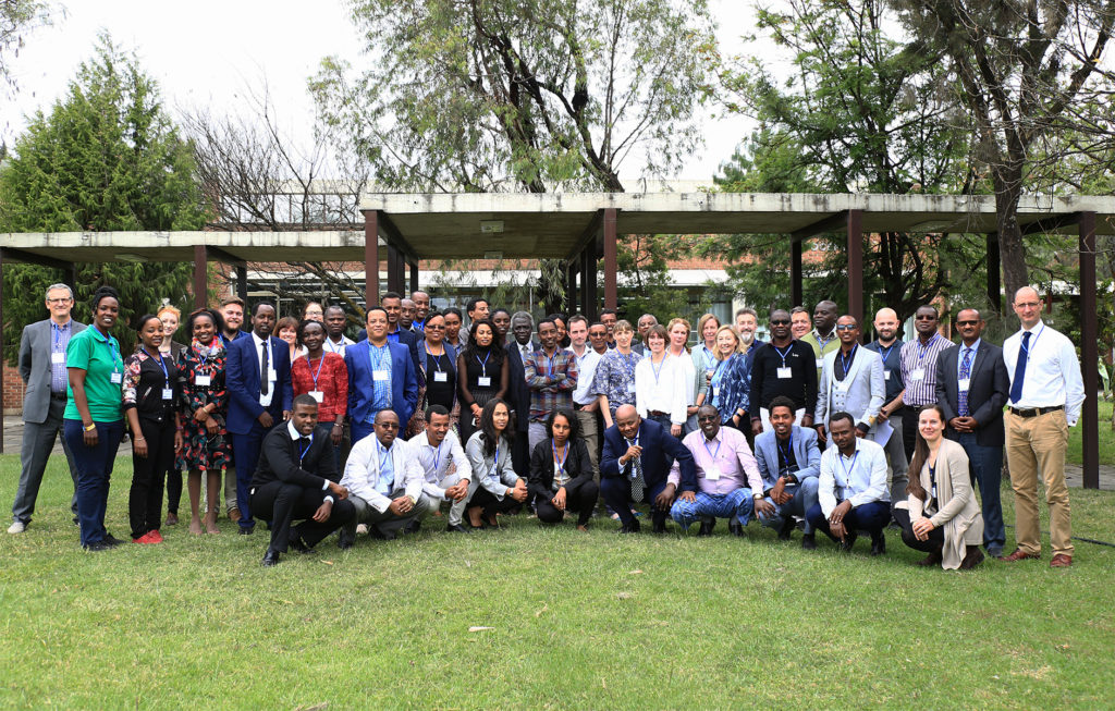 Photo of all attendees of the HORN Sandpit event in Ethiopia