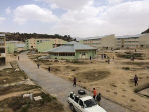 University buildings in Ethiopia.