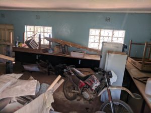 Vet department laboratory (being used as a store room!)