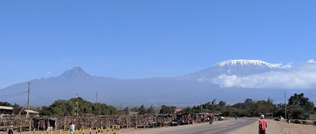 View of Kilimanjaro from Oloitokitok