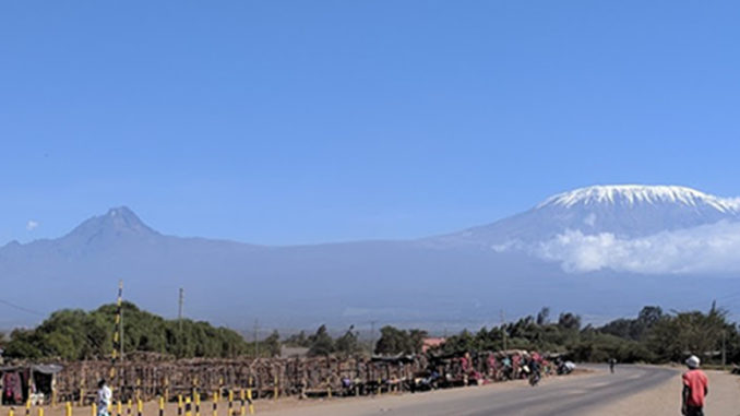 View of Kilimanjaro from Oloitokitok