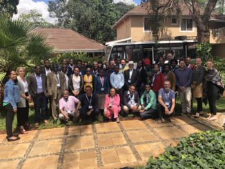 Group photo of all delegates from the HORN 2019 Sandpit event.